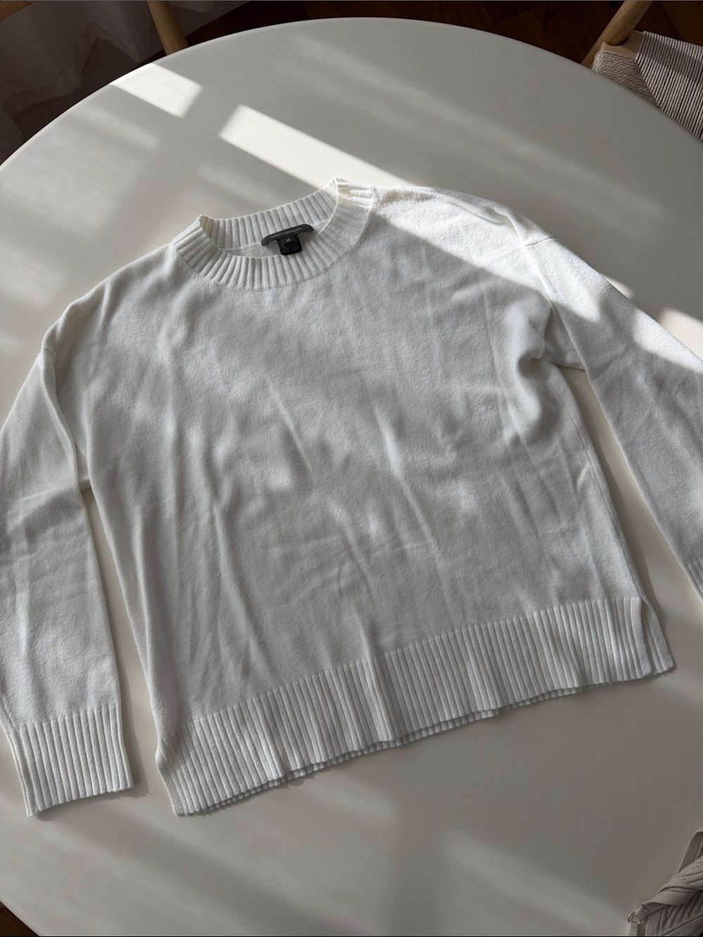 French Connection Cream Crewneck Sweater